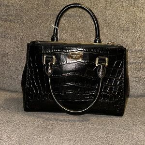 Micheal Kors Black Croc bag